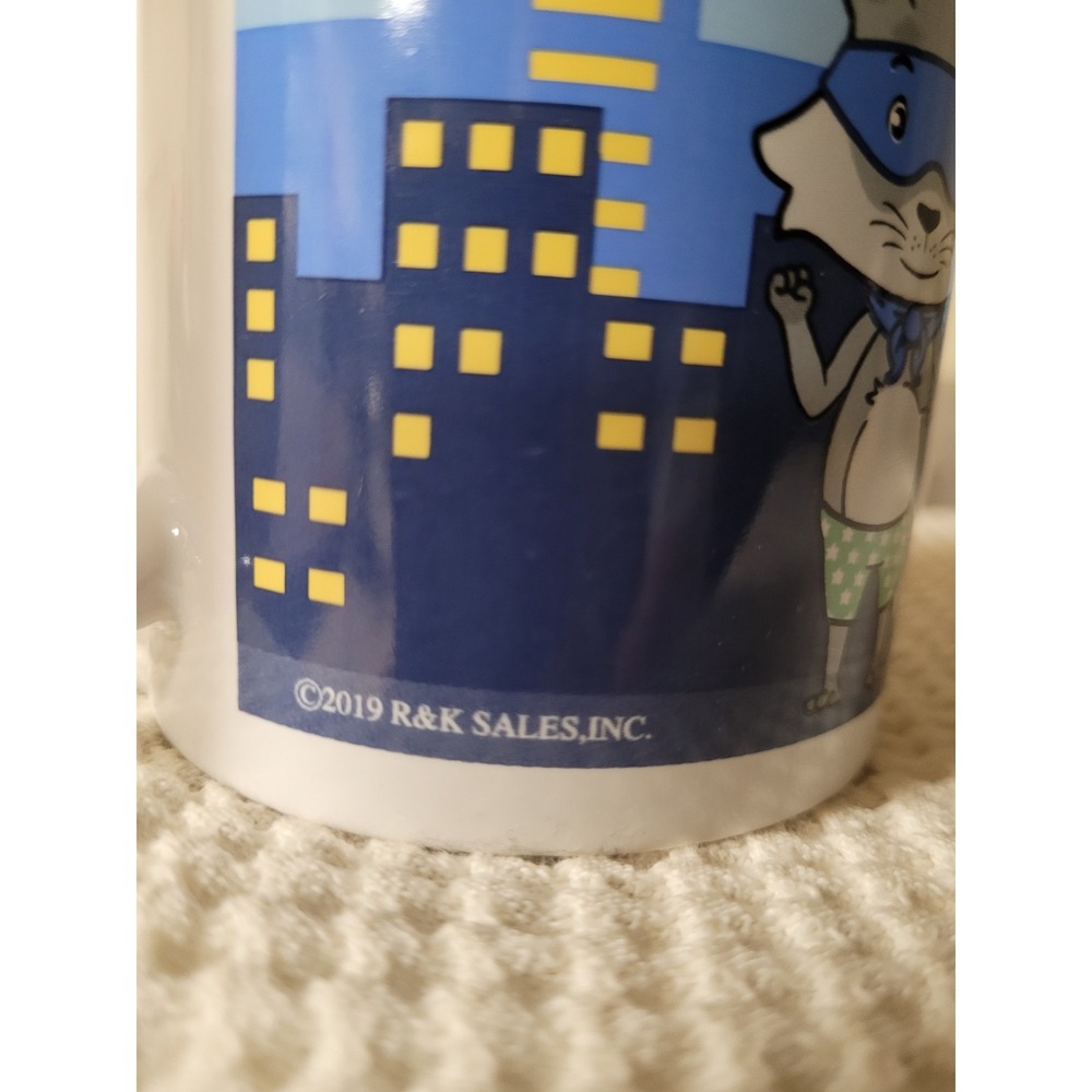 Best Grandpa Superhero Whimsical Raccoon Ceramic Coffee/Tea Mug R&K Sales 2019 - Picture 2 of 5